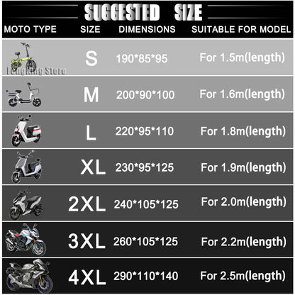 UV-Resistant Waterproof Motorcycle Cover for CFMOTO CF650, 650NK, 400NK, 250NK, 400GT, and 650MT - Dustproof Outdoor Protection