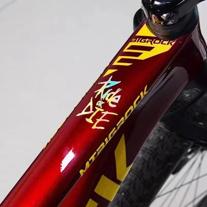 Waterproof Bicycle Frame Stickers - Decorative Decals for MTB and Motorcycle Accessories