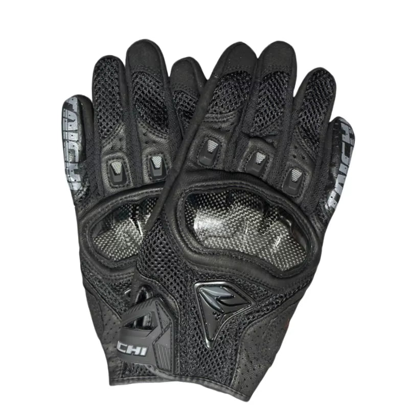 Men'S Genuine Leather Motorcycle Gloves RST390 391 Motocross Racing Gloves Four Seasons Touch Screen Compatible Moto Guantes