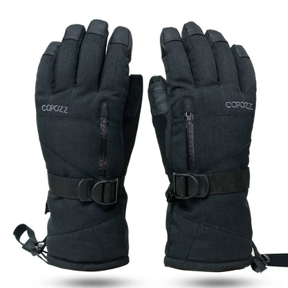 Waterproof Ski Gloves with Touchscreen Capability - Thermal Snowboard and Motorcycle Gloves for Men and Women