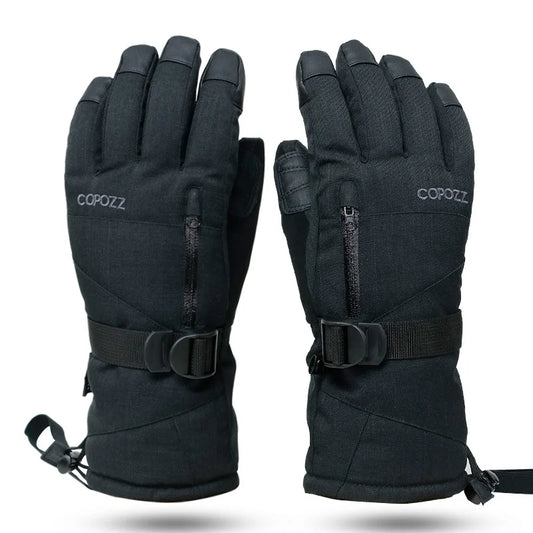 Waterproof Ski Gloves with Touchscreen Capability - Thermal Snowboard and Motorcycle Gloves for Men and Women