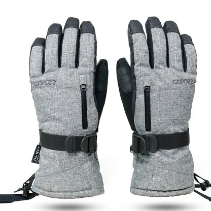 Waterproof Ski Gloves with Touchscreen Capability - Thermal Snowboard and Motorcycle Gloves for Men and Women