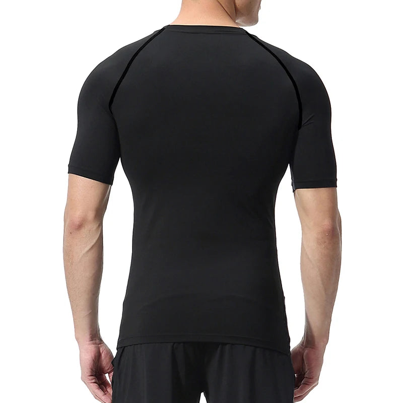 Men's Bat Print Compression Shirts for Gym, Running, and Athletic Activities - Quick Dry Rash Guard Undershirts and Baselayers