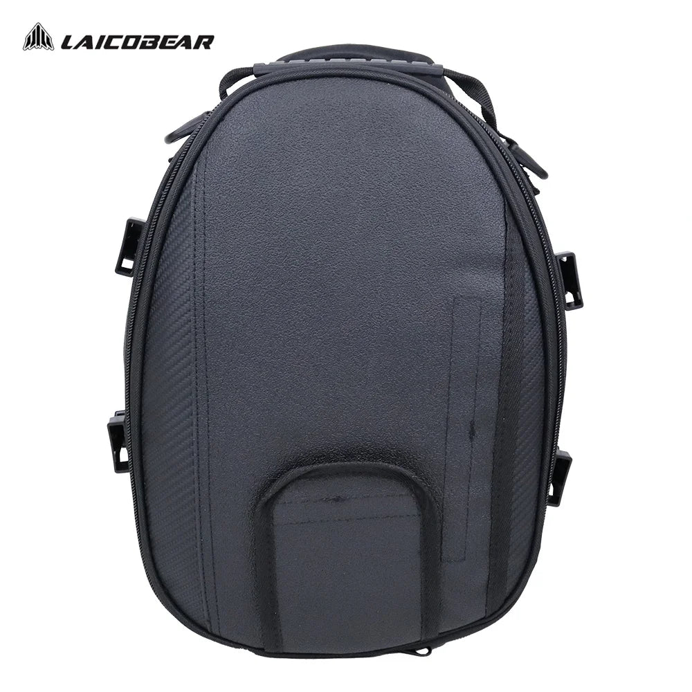 Motorcycle Waterproof Tail Bag - Large Capacity Black Saddle Bag for Travel and Rear Seat Storage