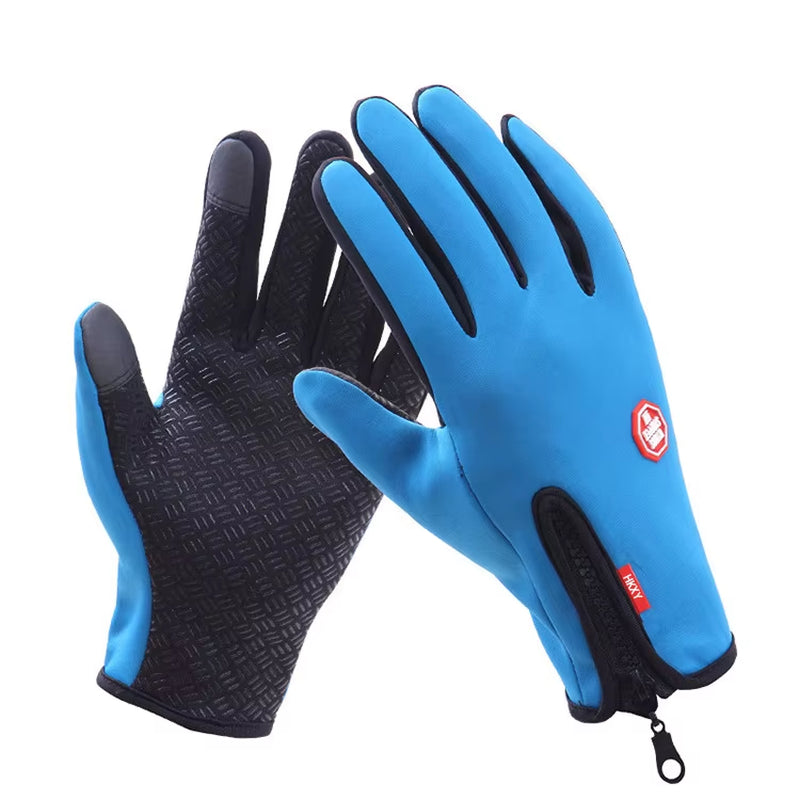 Men's Winter Touchscreen Gloves - Water-Repellent Ski and Sports Gloves for Fishing, Biking, and Snowboarding