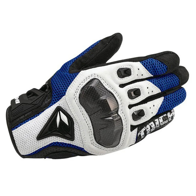 Men'S Genuine Leather Motorcycle Gloves RST390 391 Motocross Racing Gloves Four Seasons Touch Screen Compatible Moto Guantes
