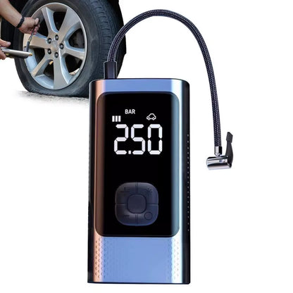 Cordless Multi-Function Inflatable Pump with LCD Display for Car and Bicycle Tires