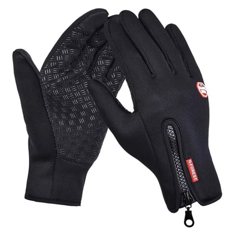 Men's Winter Touchscreen Gloves - Water-Repellent Ski and Sports Gloves for Fishing, Biking, and Snowboarding