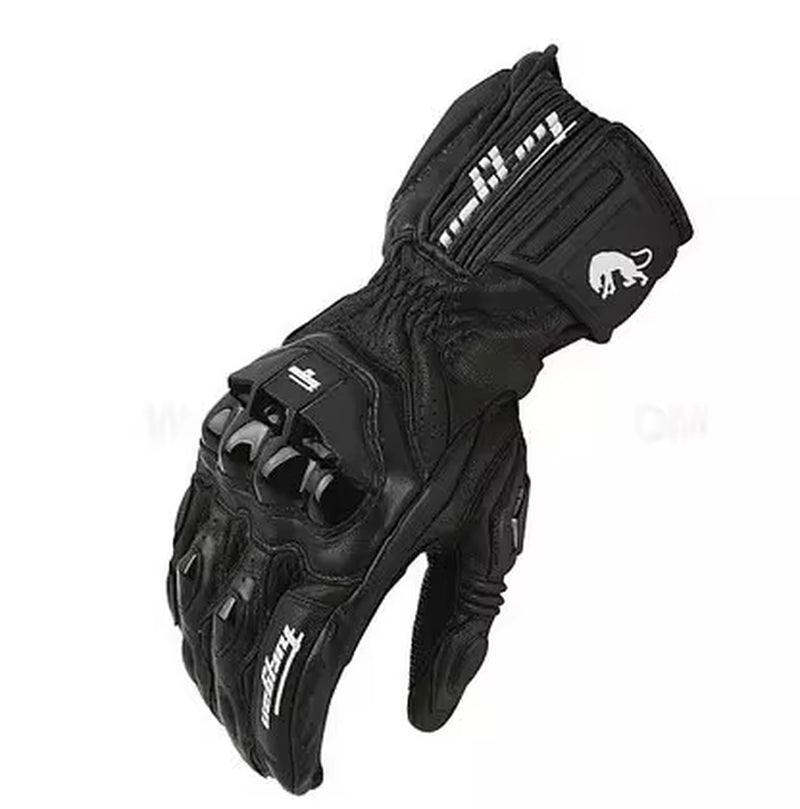 Men's Leather Motorcycle Gloves AFS6 AFS10 AFS18 - Windproof Touchscreen Protective Motocross Mittens