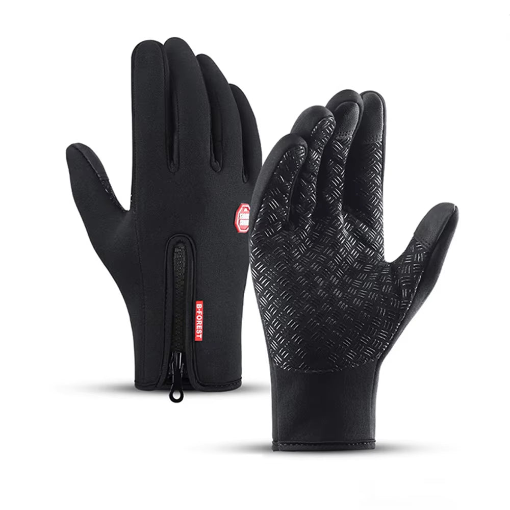 Men's Winter Touchscreen Gloves - Water-Repellent Ski and Sports Gloves for Fishing, Biking, and Snowboarding