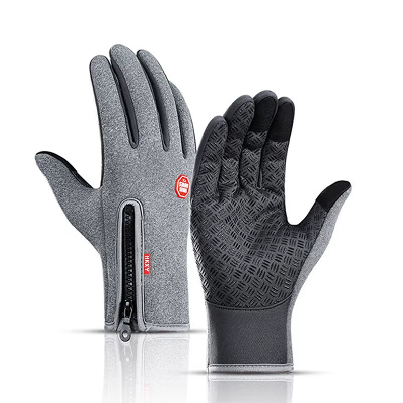 Men's Winter Touchscreen Gloves - Water-Repellent Ski and Sports Gloves for Fishing, Biking, and Snowboarding