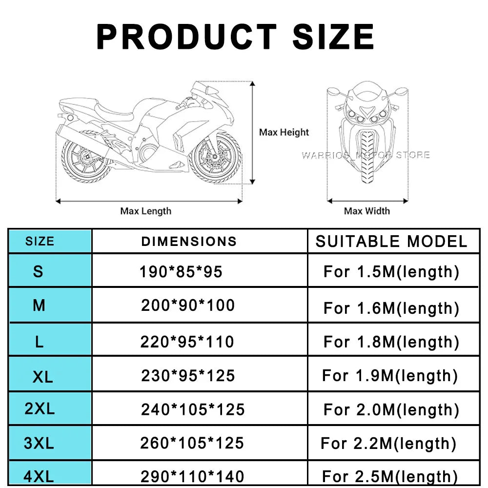 Motorcycle Cover UV Protection Dustproof Snowproof Outdoors Motorcycle Waterproof Cover for Honda Goldwing 1800 Gold Wing GL1800