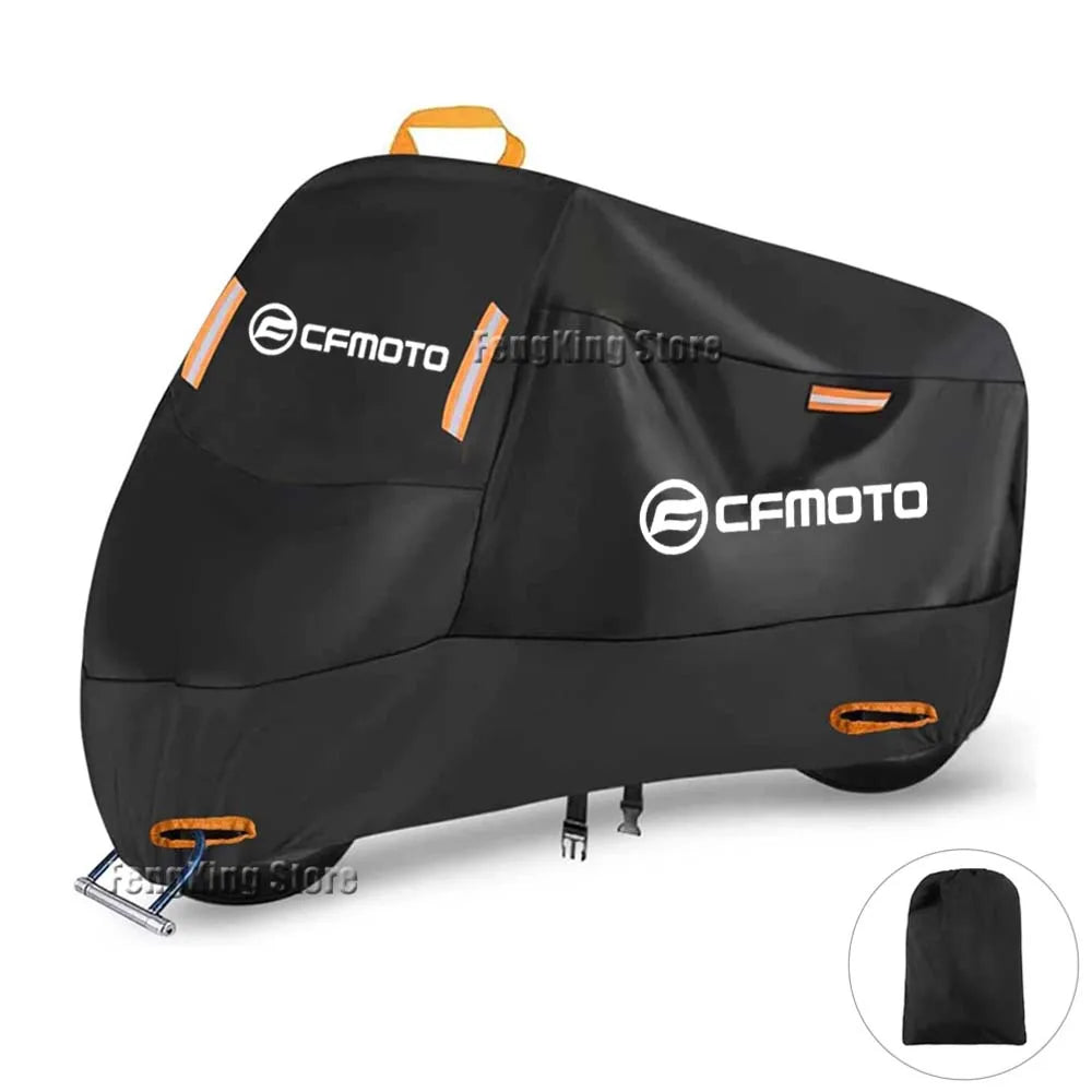 UV-Resistant Waterproof Motorcycle Cover for CFMOTO CF650, 650NK, 400NK, 250NK, 400GT, and 650MT - Dustproof Outdoor Protection