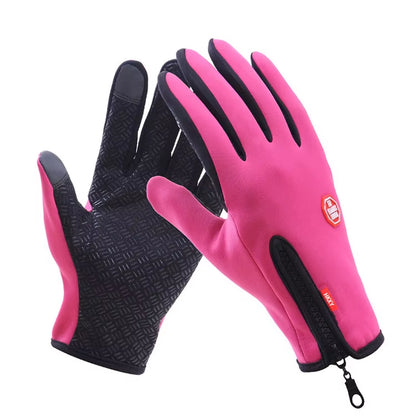 Men's Winter Touchscreen Gloves - Water-Repellent Ski and Sports Gloves for Fishing, Biking, and Snowboarding