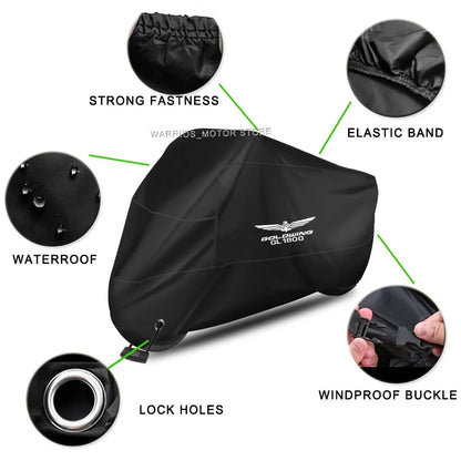 Motorcycle Cover UV Protection Dustproof Snowproof Outdoors Motorcycle Waterproof Cover for Honda Goldwing 1800 Gold Wing GL1800