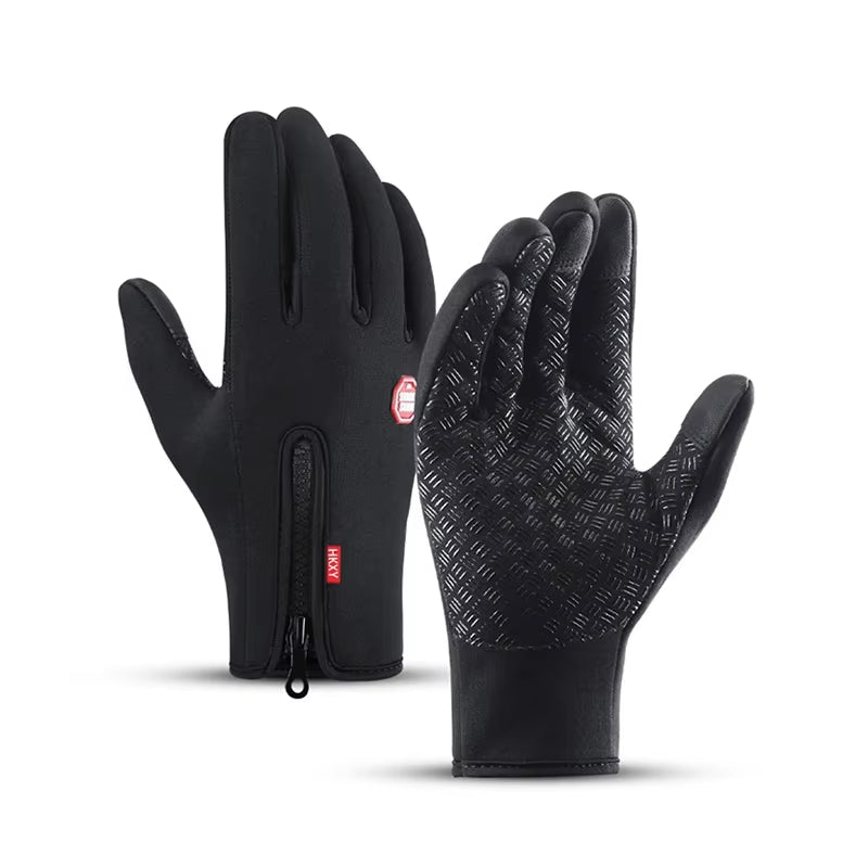 Men's Winter Touchscreen Gloves - Water-Repellent Ski and Sports Gloves for Fishing, Biking, and Snowboarding