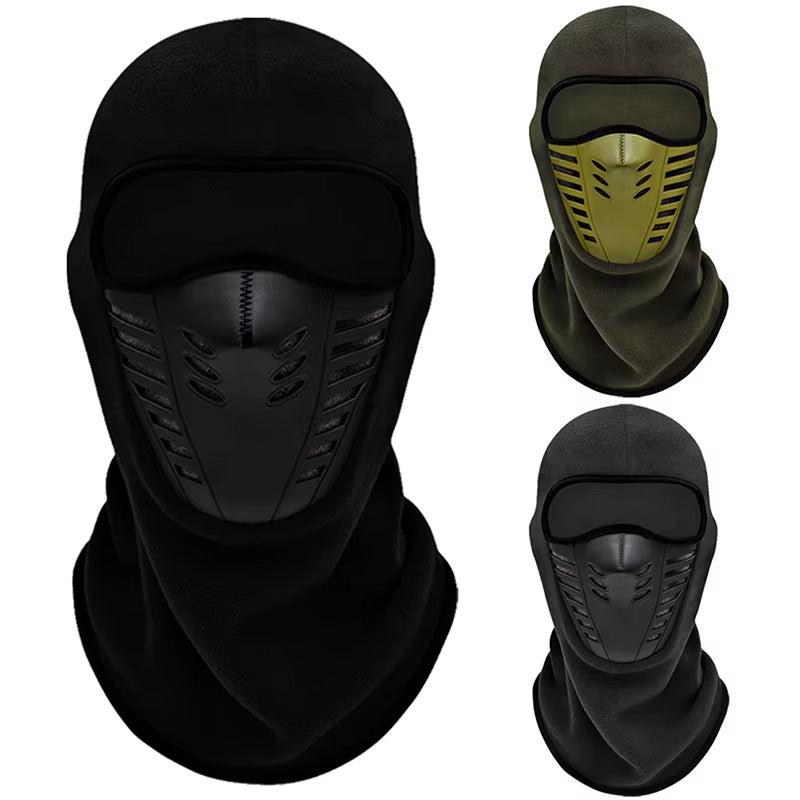 Fleece Thermal Balaclava for Motorcycle Riding - Windproof Ski Mask for Men and Women