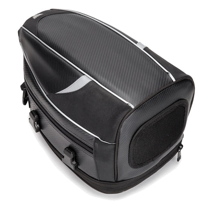 Motorcycle Waterproof Tail Bag - Large Capacity Black Saddle Bag for Travel and Rear Seat Storage