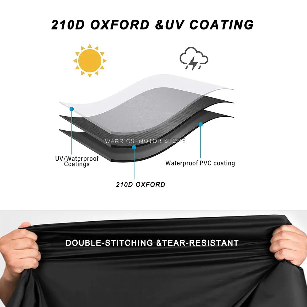 Motorcycle Cover UV Protection Dustproof Snowproof Outdoors Motorcycle Waterproof Cover for Honda Goldwing 1800 Gold Wing GL1800