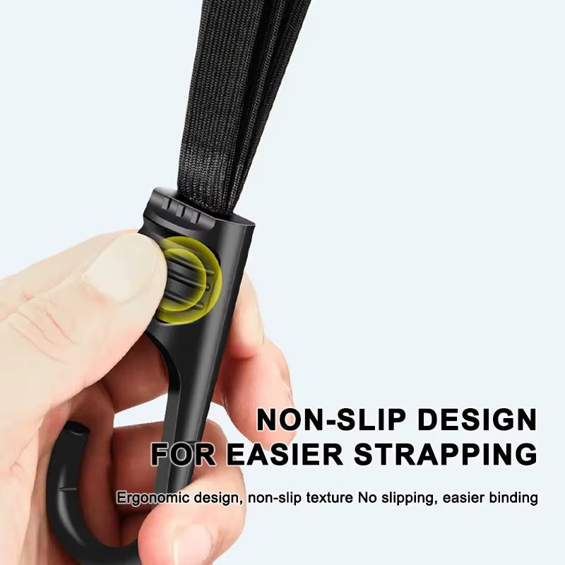 SEAMETAL Motorcycle Helmet Retention Straps - Adjustable Elastic Rope for Secure Back Seat Storage (60cm/90cm)